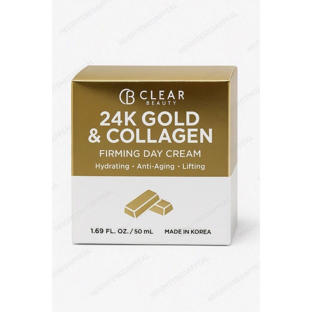 Clear Beauty 24K Gold & Collagen Firming Hydrating Day Cream 1.69oz/50mL